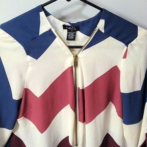 Rue21 Chevron medium blouse